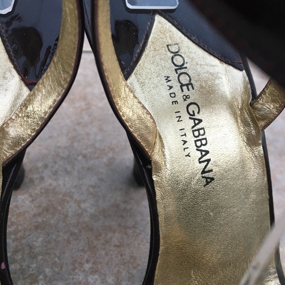 Dolce & Gabbana Ankle Strap Buckle Jeweled Sandals - Picture 4 of 16